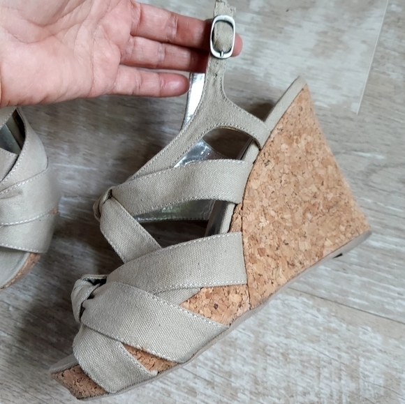 Steve Madden Canvas Platform Wedges - Picture 8 of 16